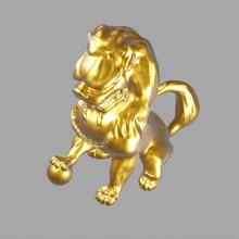 chinese guardian lion & garden 3d animal china dog figure history statue 3d print model - Mito3D