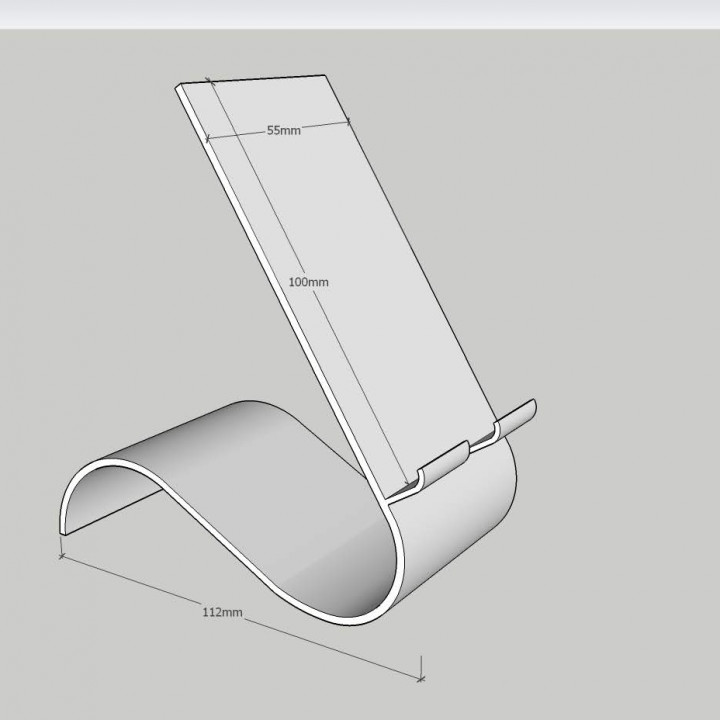 téléphone intelligent soutien titulaire s9 s8 iphone samsung supporter table chargeur 3D print model - Mito3D