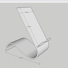 Smartphone suporte phone s9 s8 Iphone samsung ficar pé tabela carregador 3d print model - Mito3D