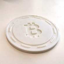 Bitcoin crypto monnaie thème boisson Coaster jardin Bière café soda thé vin Coca pop pepsi 3d print model - Mito3D