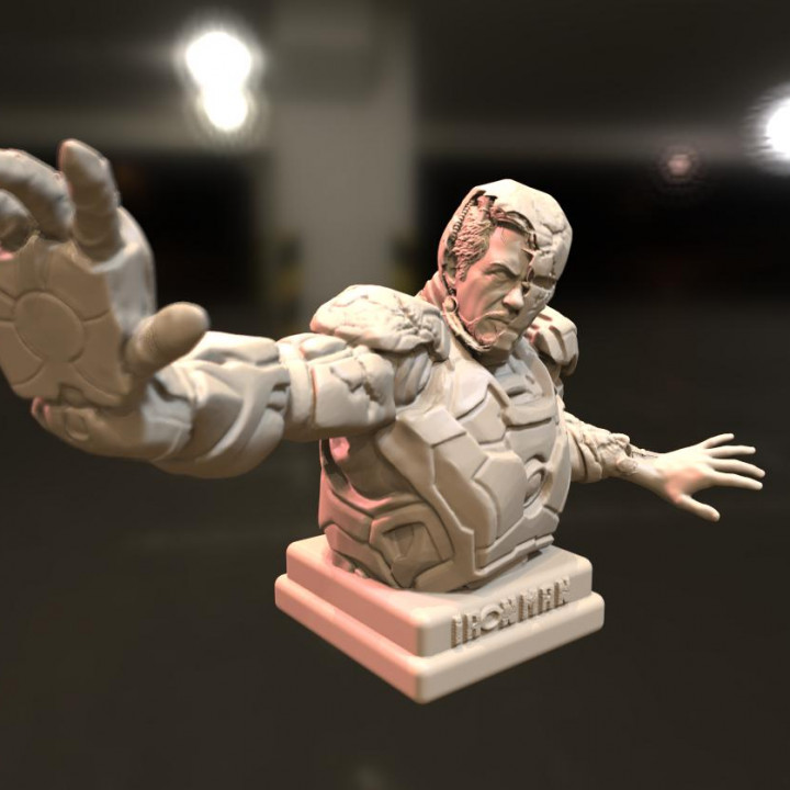 Demir Adam büst hayran Sanat şekil hayret iron man 3D print model - Mito3D