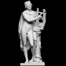 Apolo kitharoidos escanear 3d Dios Grecia mitología Roma escultura mármol Suecia 3dprinting 3dprintable 3dscanning figurativo neoclásico sueco openglam carrara artec eva Fogelberg 3d print model - Mito3D