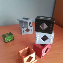 8 morceaux fenêtres boîte jouet 3dpuzzle juego caja manuscrit codigo 3d print model - Mito3D
