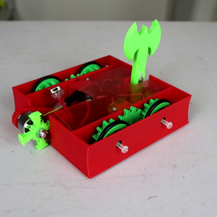 llameante continuar 150g combate robot juguetes juegos peso hormiga 150 3D print model - Mito3D