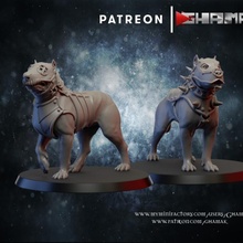 köpekler savaş köpekleri masaüstü ejderhalar Zindanlar fantezi Önder model Warhammer Kadın minyatür çekiç grup dnd grubu Mordeheim 3d print model - Mito3D