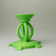 candela stand focolare forma giardino cuore 3d print model - Mito3D