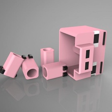 mano animales cerdo 3d print model - Mito3D