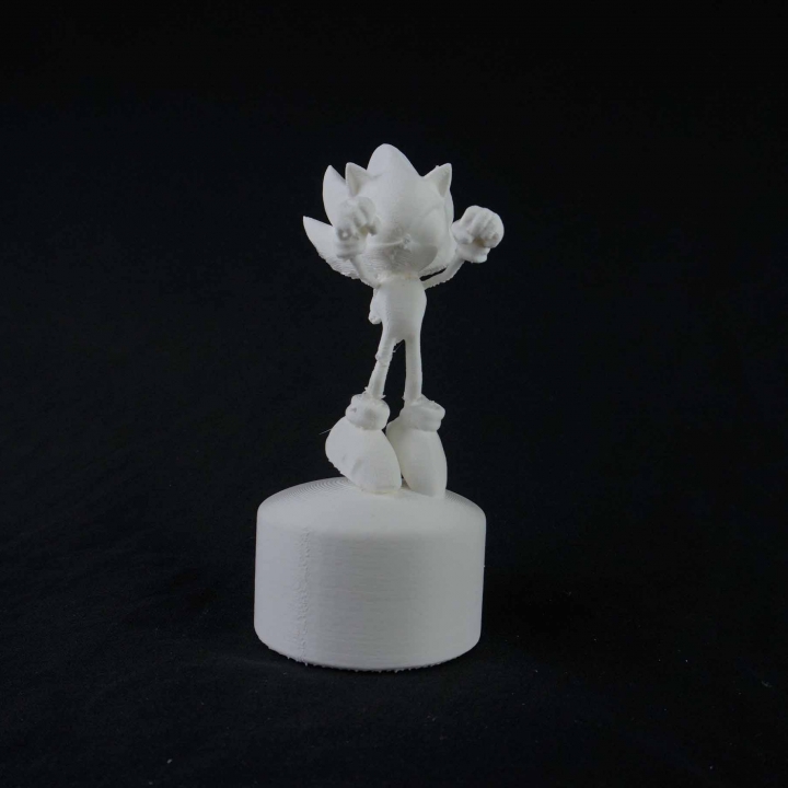 süper sonic sanat hayranı nintendo yüzük kirpi süpersonik 3D print model - Mito3D