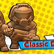 doomguy giocattoli Giochi carina video gioco fan art chibi destino marino 3d print model - Mito3D