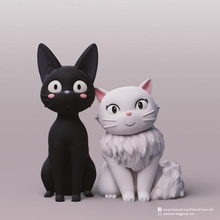Jiji zambak Kiki'ler teslimat hizmet oyuncaklar oyunlar Ghibli Miyazaki Kikiler servic Hayao 3d print model - Mito3D