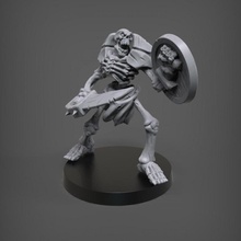 skeleton captain tabletop dragons dungeons knight miniatures statue miniature sculpt dnd fabioschizzo 3d print model - Mito3D