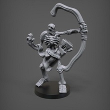 skeleton archer tabletop dragons dungeons miniatures miniature sculpt patreon dnd fabioschizzo 3d print model - Mito3D