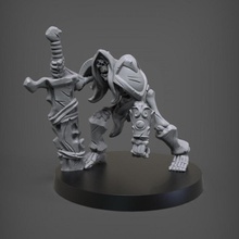 Señor siniestro mesa dragones mazmorras miniaturas esqueleto miniatura esculpir juego fabioschizzo 3d print model - Mito3D