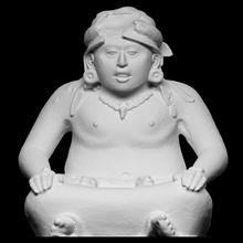 cihuateotl scan god goddess mother mythology sculpture statue woman religion 3dprint 3dscan pregnant terracotta veracruz 3d print model - Mito3D