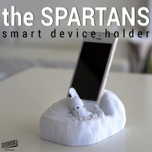 espartanos inteligente soporte dispositivo prueba gadgets electrónica titular smartphone smart esparta 3dshook 3d print model - Mito3D