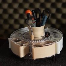fillamentum spooltainer & garden holder spool container nut screw 3d print model - Mito3D