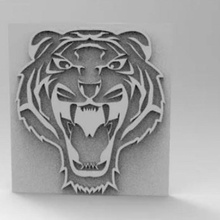 tigre cenário 3d 3d print model - Mito3D