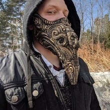 Plaga médico máscara accesorios cosplay antiguo oscuro gas gótico apuntalar usable Giger Doctor plaga florido 3d print model - Mito3D