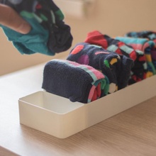 calcetines organizador marie kondo dormitorio cajón fácil contento soporte libre guardabosque días calcetín vendaje mariekondo calcetin felices 3d print model - Mito3D