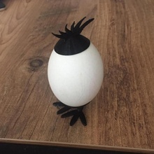 rooster comb egg hat easter 3d print model - Mito3D