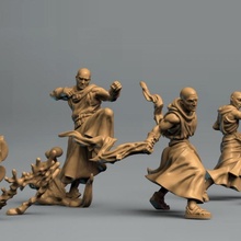 wandering monks tabletop monk character fansy 3d print model - Mito3D