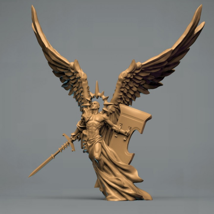 protetor espírito tampo mesa fantasia personagem anjo deva 3D print model - Mito3D