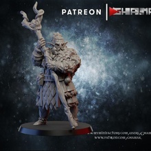 firbolg druid support ready tabletop dragons dungeons fantasy game hammer age elves wargame dungeon dnd sigmar wh aos pathinder 3d print model - Mito3D