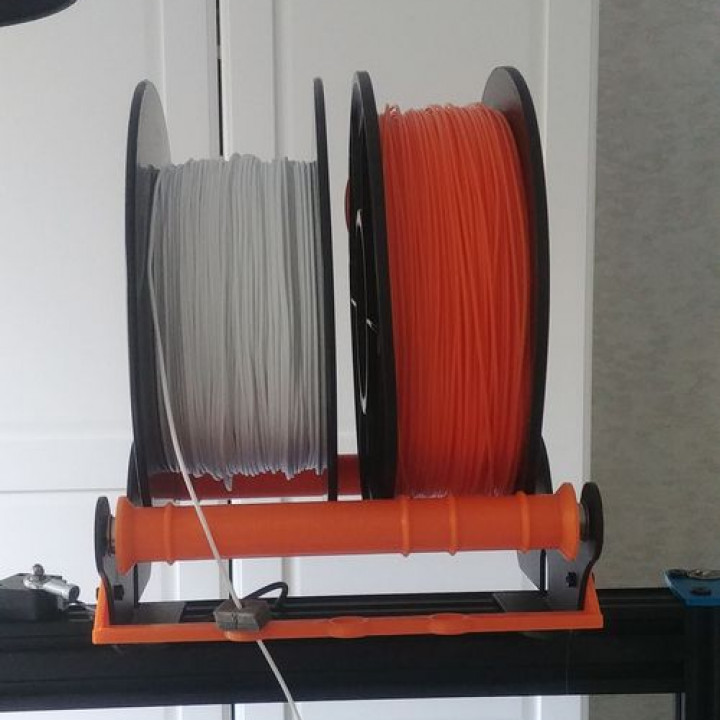 artillery sidewinder x1 - double spool holder build 3d printer filament detector 3D print model - Mito3D