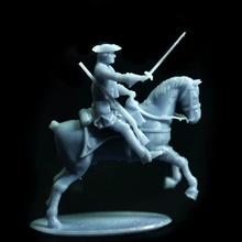 british dragoon attacking years war french indian wars tabletop soldier cavalry wargame 28mm 1 72 3d print model - Mito3D