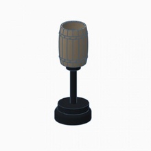 wood barrel lamp 3d print model - Mito3D