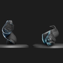 dev deniz yılanbalığı Zindanlar Ejderhalar dnd devasa 3d print model - Mito3D
