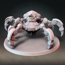 giant steampunk mech spider 15mm based mini mountable presupported tabletop fantasy miniature dungeonsanddragons minis patreon 28mm dnd pathfinder 32mm artificer dnd5e miniflayer dndminiatures 3d print model - Mito3D