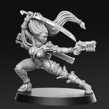 viera - assassin 32mm dnd tabletop future girl sci-fi weapon woman blaster scifi rn estudio rnestudio catana 3d print model - Mito3D