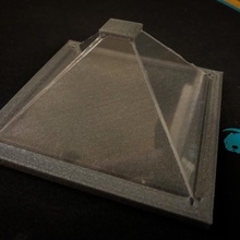 holo display exibição pirâmide holograma 3d print model - Mito3D