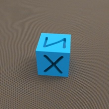 calibração cubo 3d print model - Mito3D