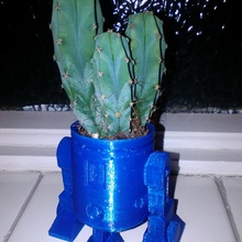 r2d2 cactus tête jardin l'usine 3d print model - Mito3D