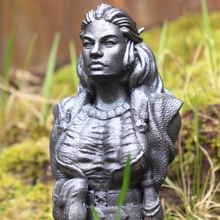witch bust figure dragons dungeons fantasy games golem wizard orcs d&d 3d print model - Mito3D