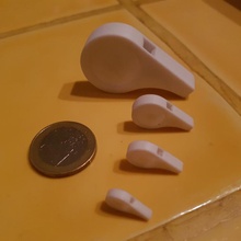 Sifflet Fuß Miniatur chien Söhne klein Siflet Sound Effekt 3d print model - Mito3D