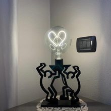 keith haring style lamp decoration decor 3d printing 3d print model - Mito3D