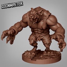 roid rat tabletop creature monster ogre dnd pathfinder sewer wererat 3d print model - Mito3D