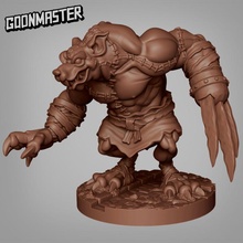 stitched roid rat tabletop creature monster ogre dnd pathfinder sewer wererat 3d print model - Mito3D