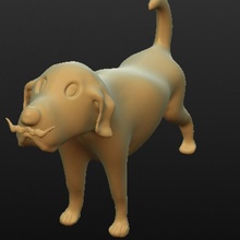 pepe Hund Labrador Spielzeuge Spiele Hunde 3d print model - Mito3D
