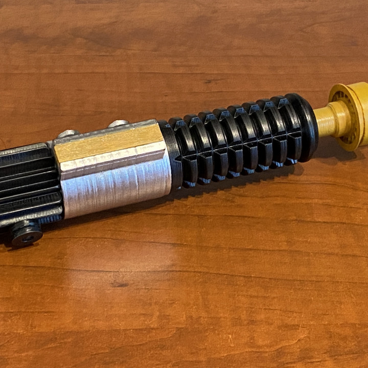 obi-wan kenobi lightsaber ep iii - revenge sith prop starwars obiwan hilt lasersword revengofthesith 3D print model - Mito3D