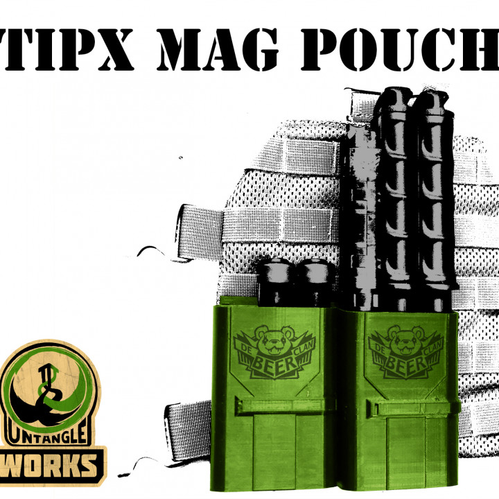 tipx mag pouch molle tippmann paintball magfed magfedpaintball 3D print model - Mito3D