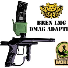 mcs dmag helix universal magazine adapter bren lmg style paintball magfed magfedpaintball helixmag 3d print model - Mito3D
