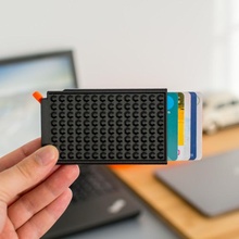 ince kredi kart cüzdan Bahçe moda banka para cep 3dfashion Kredi kartı sahibi 3d Kulp destek basılı 3dprintedwallet 3dwallet 3d print model - Mito3D