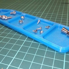 vidalamak tepsi vida tutucu kutusu Screwtray 3d print model - Mito3D