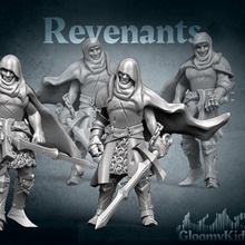 revenants tabletop fantasy fighter knight mini undead miniature dnd revenant curseofstrahd argynvost argynvostholt 3d print model - Mito3D