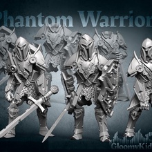 phantom warriors tabletop armor mini undead warrior miniature animated hollow living dnd curseofstrahd argynvostholt 3d print model - Mito3D
