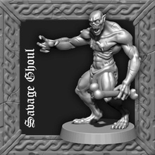 savage ghoul tabletop army dragons dungeons game gaming mini undead miniature sculpt brute dead wargame d&d dnd skirmish blight curse 3d print model - Mito3D